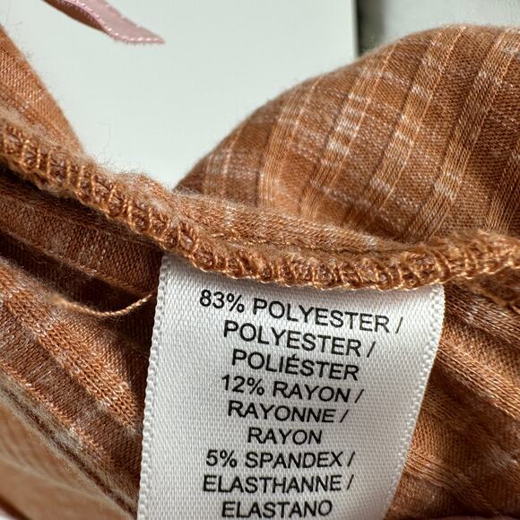 B Collection by Bobeau Ribbed 3/4 Sleeve Open Front Draped Womens Cardigan XS - Picture 10 of 10